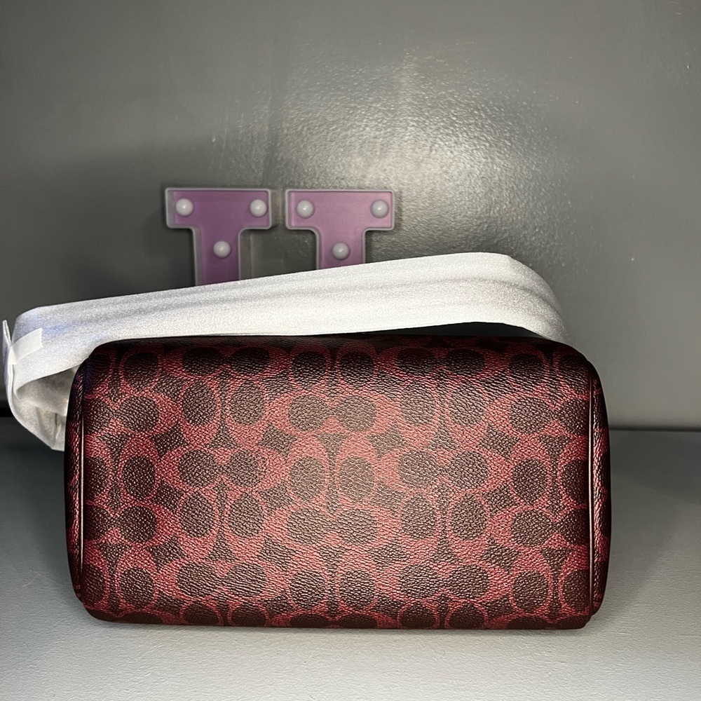 Coach Rowan Satchel Bag In Signature Canvas - Picture 8 of 12